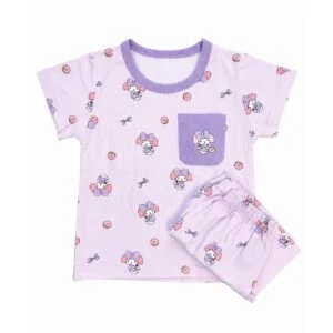 Lilac Dream Floral Ruffle Dress